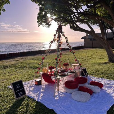 hawaiian sunset picnic